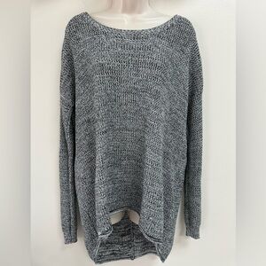 LF MILLAU high lo open back COTTON Oversized SWEATER M